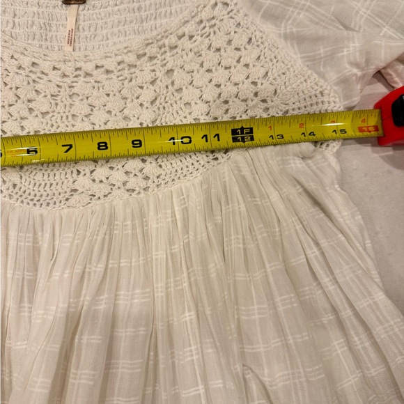 Women’s size small Free People white Ari Mini Dress - Picture 5 of 8